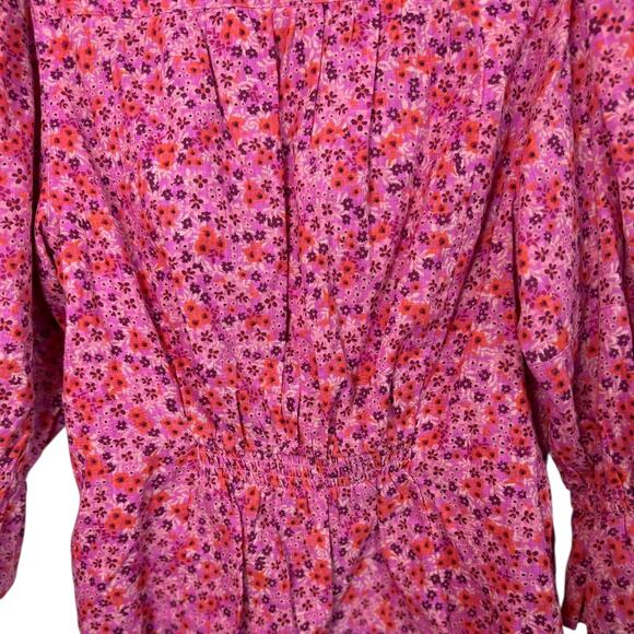 NWT Free People I Found You Print Blouse in Party Combo - Picture 6 of 15